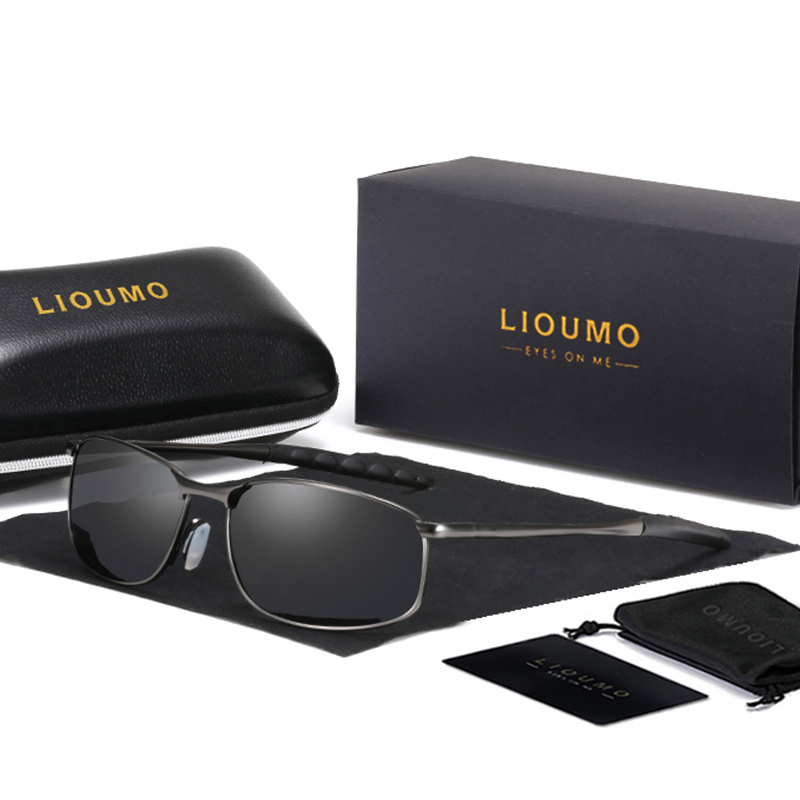 Sunglasses Aviator Polarized - LIOUMO marka tasarım yeni havacılık erkek