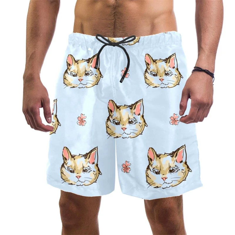 3d baskı komik kedi plaj şortu - Trunks Board Surf incelemesi ve fiyatı