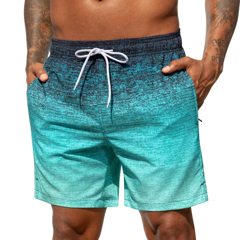 Trendy Ombre Çizgili Grafik Er - Trunks Board Surf incelemesi ve fiyatı