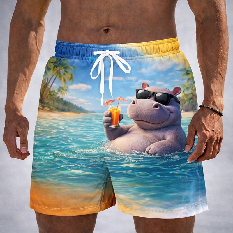 Komik Tatil Hayvan Grafikli Er - Trunks Board Surf incelemesi ve fiyatı