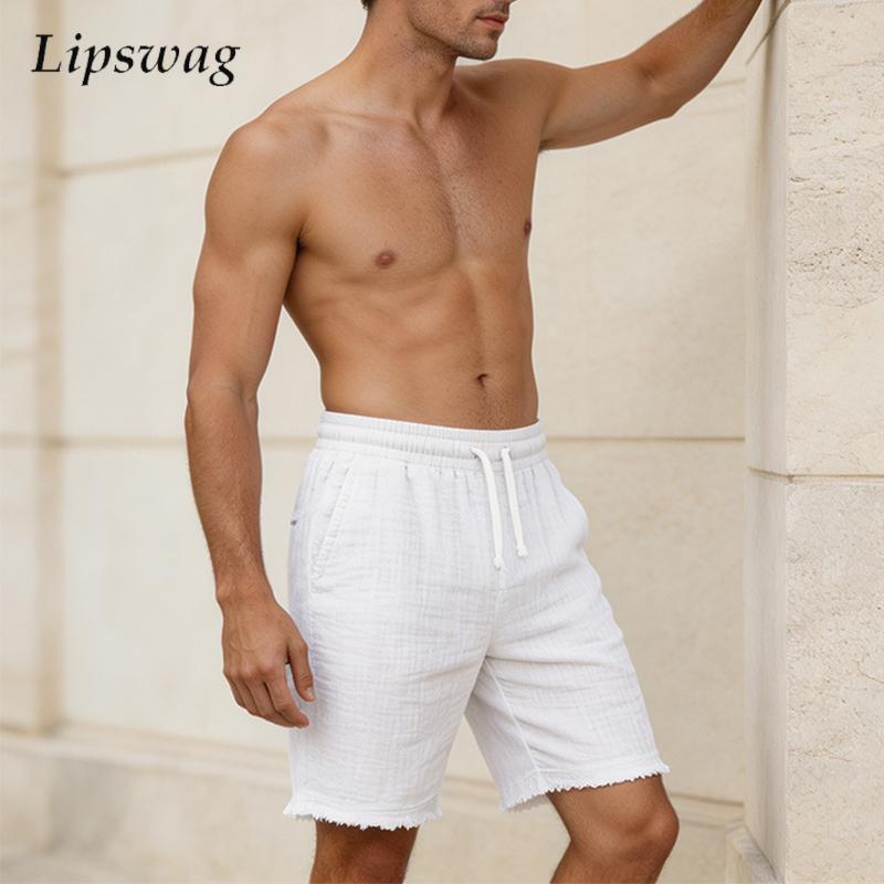 Moda Yırtık Keten Şort Erkek G - Short Linen Drawstring incelemesi ve fiyatı