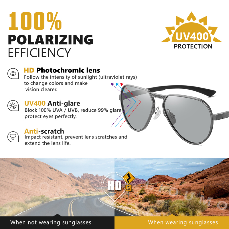 LIOUMO Alüminyum Magnezyum Çer - Sunglasses Aviator Polarized incelemesi ve fiyatı