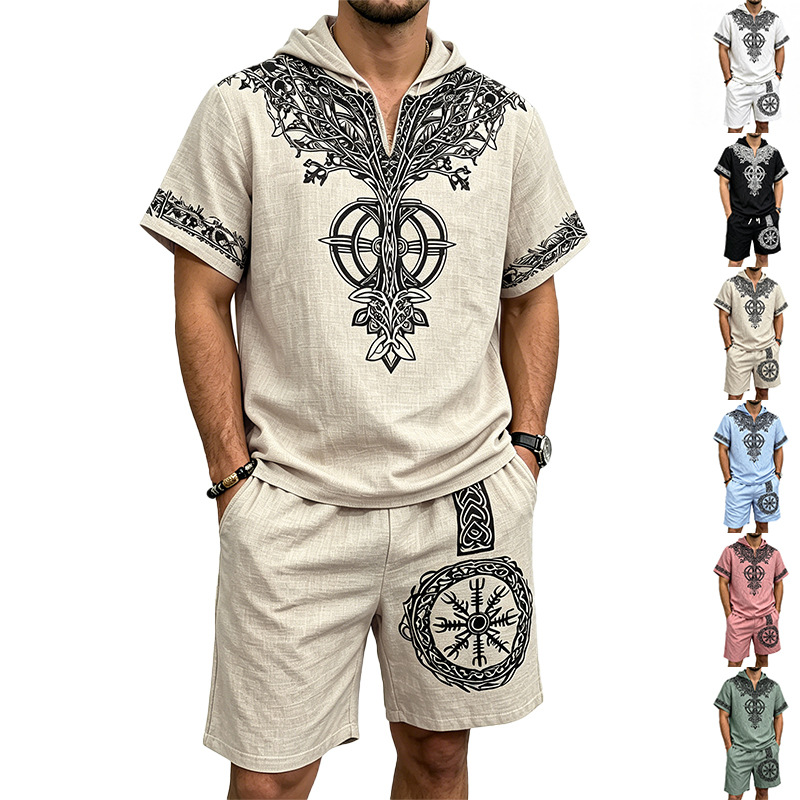 Erkekler Keten Görünümlü Vikin - Short Linen Drawstring incelemesi ve fiyatı
