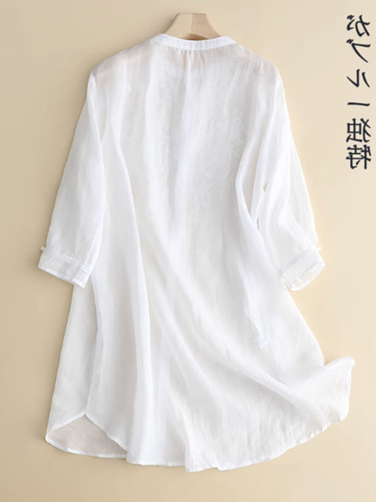 Bahar yaz nefes ince pamuk ket - Linen Shirt Breathable incelemesi ve fiyatı